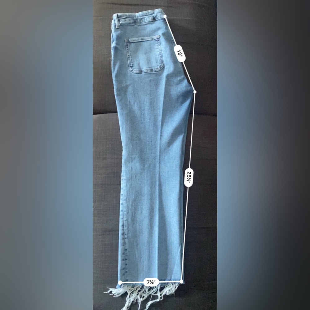 Zara Light Blue Denim Pants - Picture 8 of 8